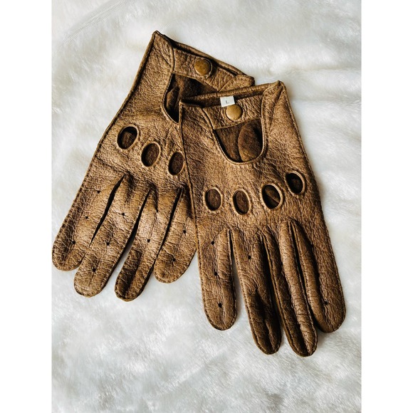 Andean Other - Andean Peccary Leather Mens driving gloves. Size L